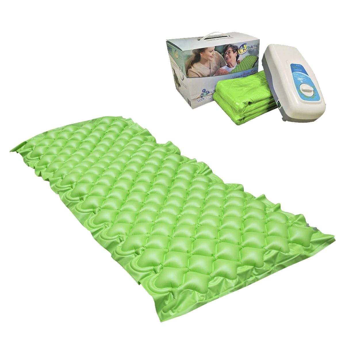 Colchón Antiescaras Airsoft Lite 2500 Con Regulador color Verde